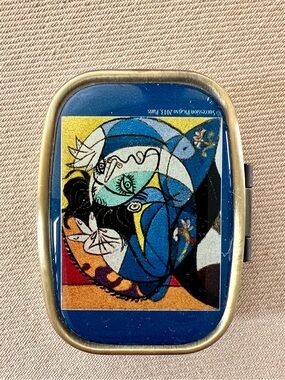 Pablo Picasso Art Blue Painted Pill Case 💊